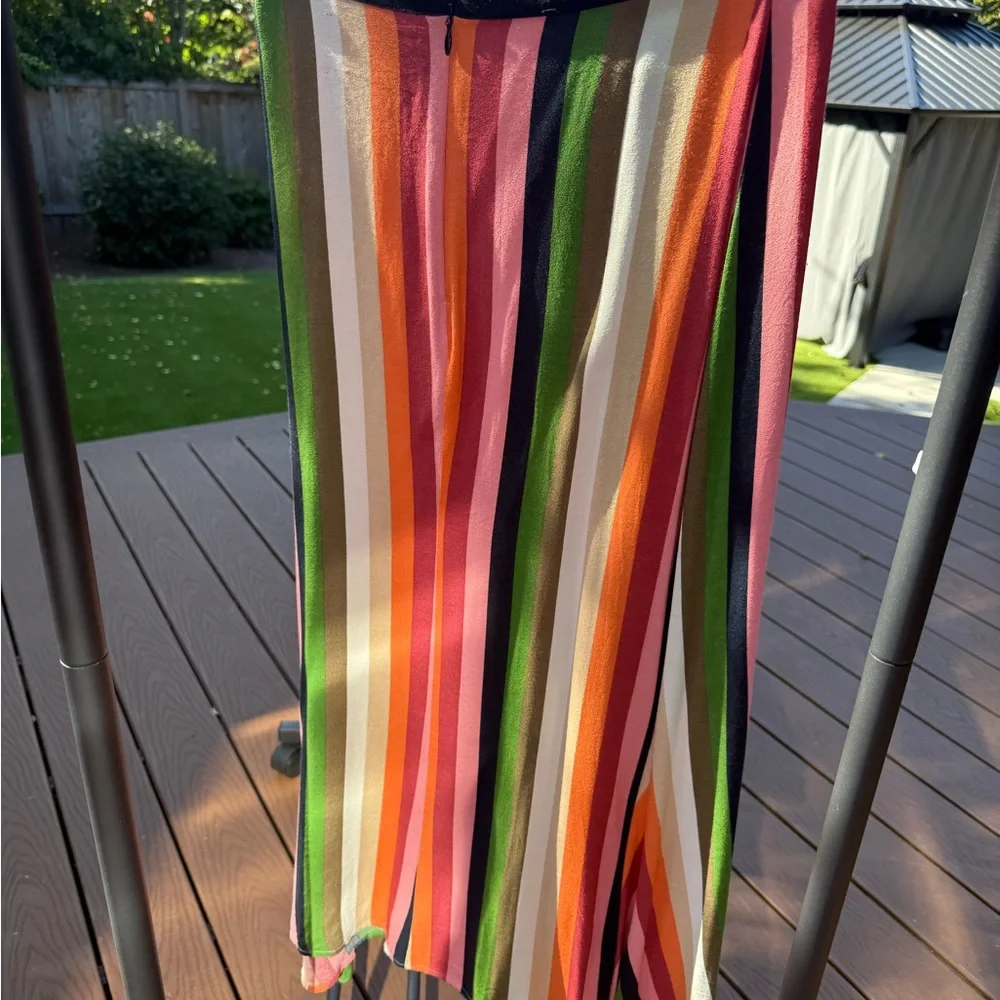 Reformation Bea Colorful Striped Midi Skirt 6 - Picture 4 of 5